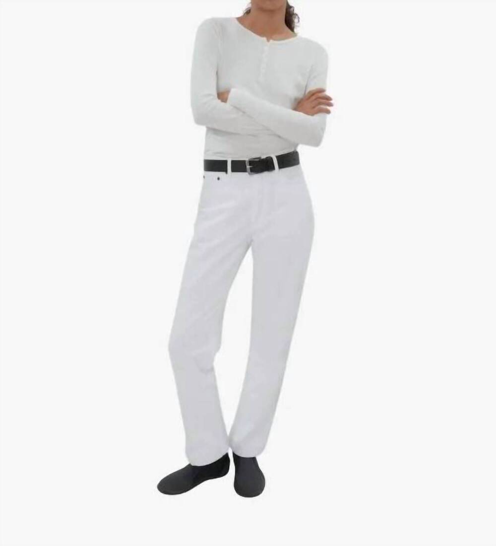 NEW STILL HERE childhood straight leg jeans in milk